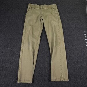 Lee Pants Mens 31x32 Extreme Comfort Straight Fit Olive Khaki EUC